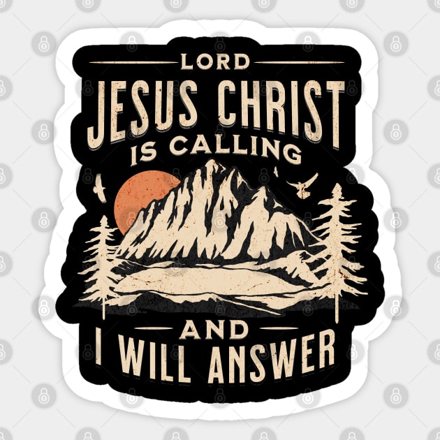 The Lord Is Calling Sticker by Prince Ramirez